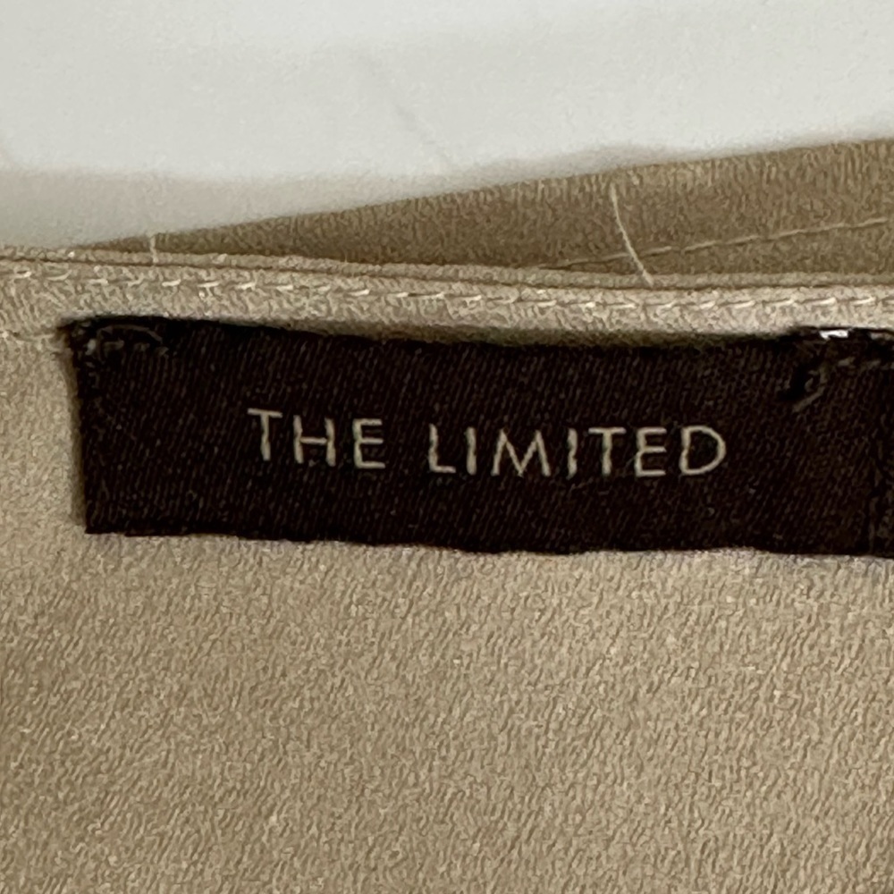 The Limited sz sm top silky feel semi dressy in a tan color - Picture 9 of 12